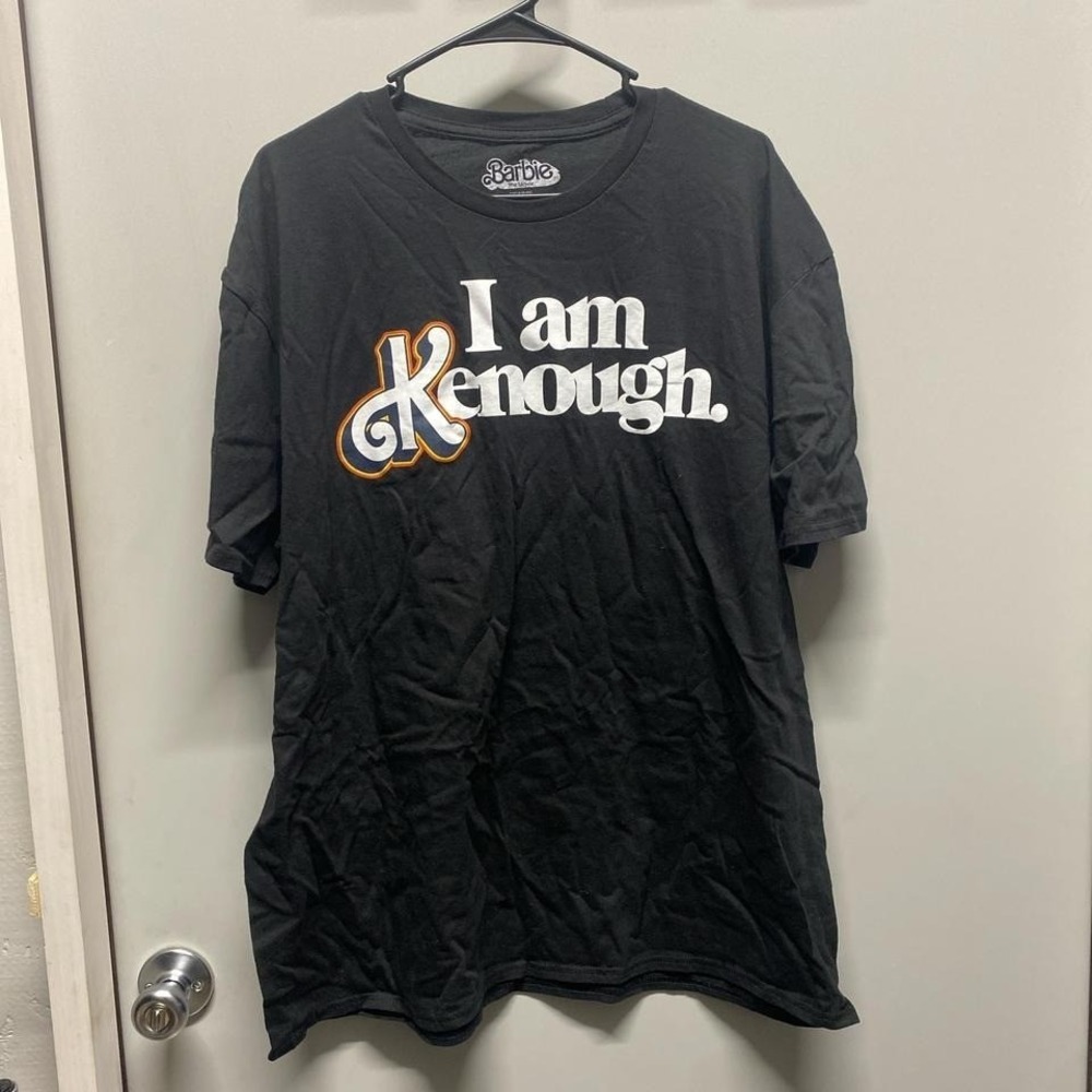 Barbie Graphic Tee Mens I Am Kenough Movie Black XXL Excellent